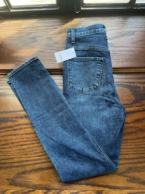 Classic Dark Blue Denim Jeans